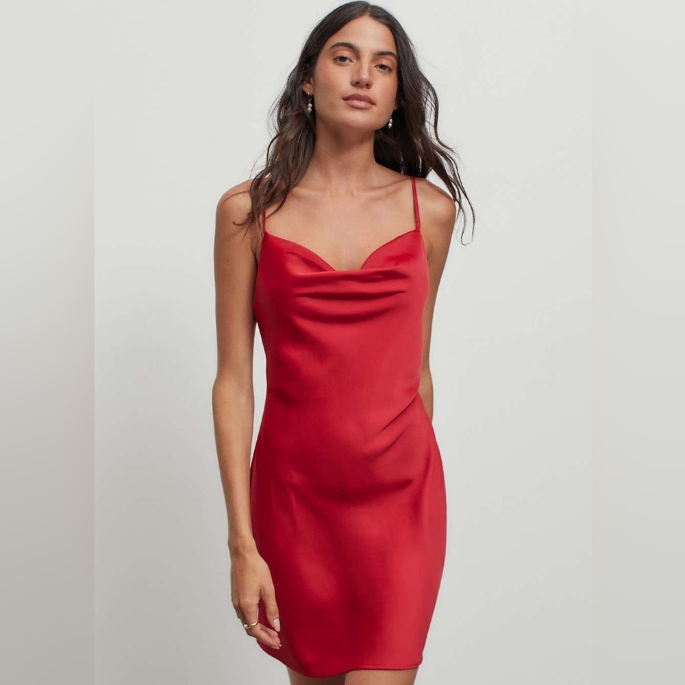 NWT Urban Outfitters Mallory Cowl Neck Slip Dress S
